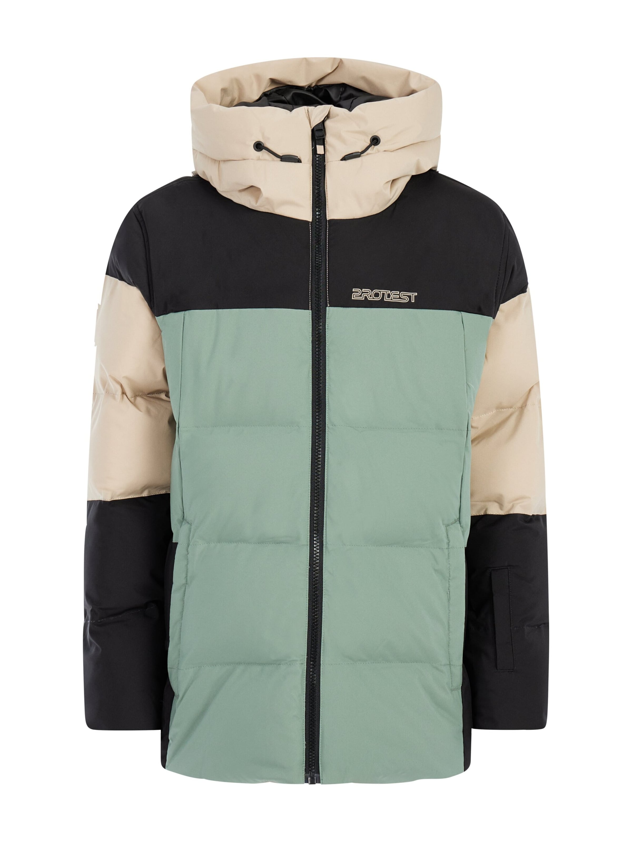 PROTEST Athletic Jacket 'PRTJustin JR' in Green: front