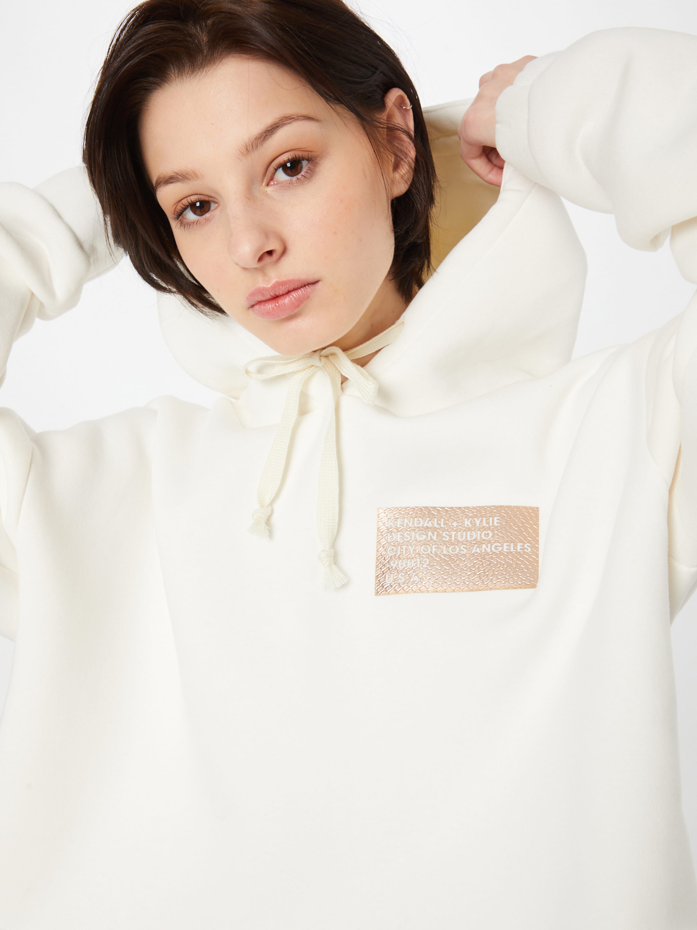 Frauen Sweat KENDALL + KYLIE Sweatshirt in Offwhite - HN13916 Frauen Sweat KENDALL + KYLIE Sweatshirt in Offwhite - HN13916