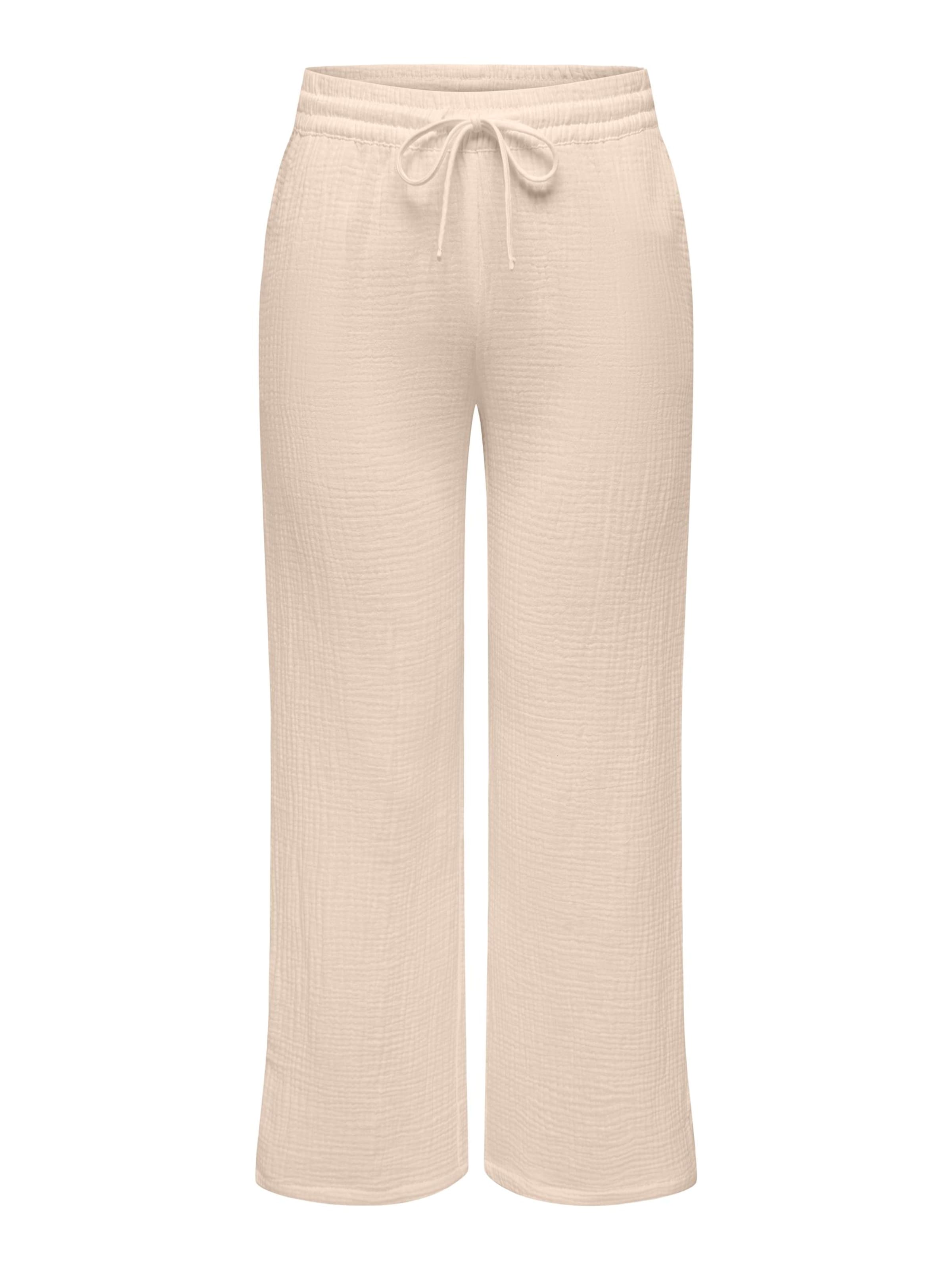 JDYLoosefit Hlače 'THEIS' - bež boja: prednji dio