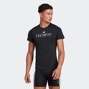 ADIDAS PERFORMANCE Performance Shirt in Black: front