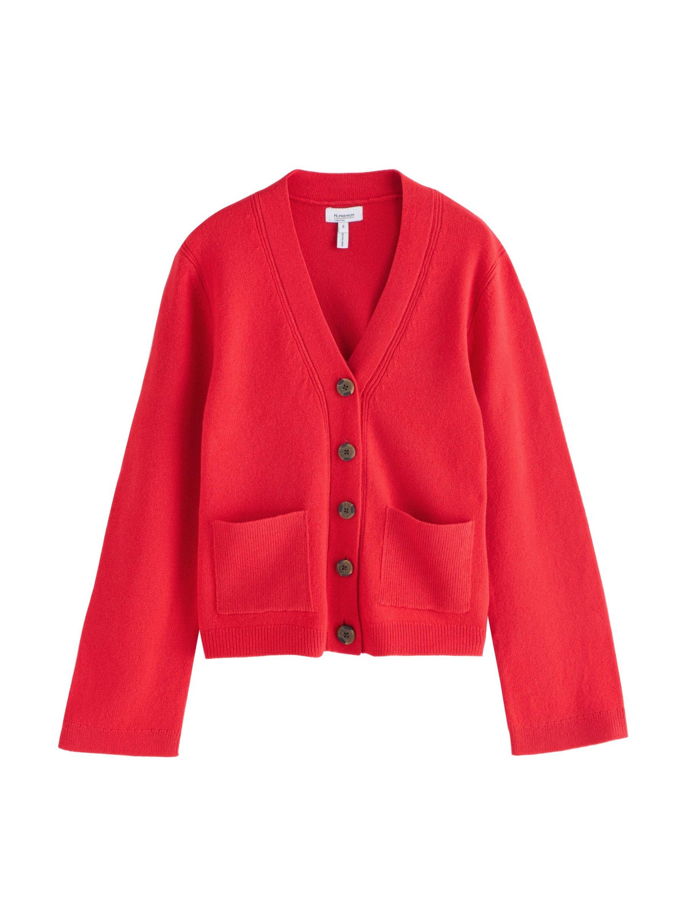 Next Strickjacke 'Premium' in Rot: Vorderseite