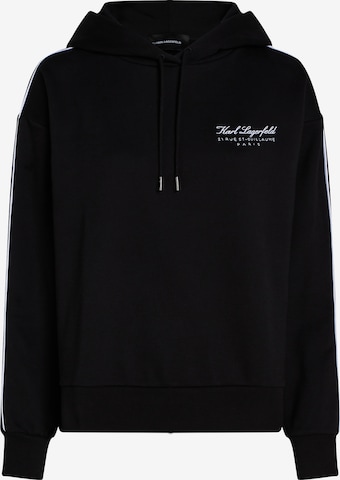 Karl LagerfeldSweater majica - crna boja: prednji dio