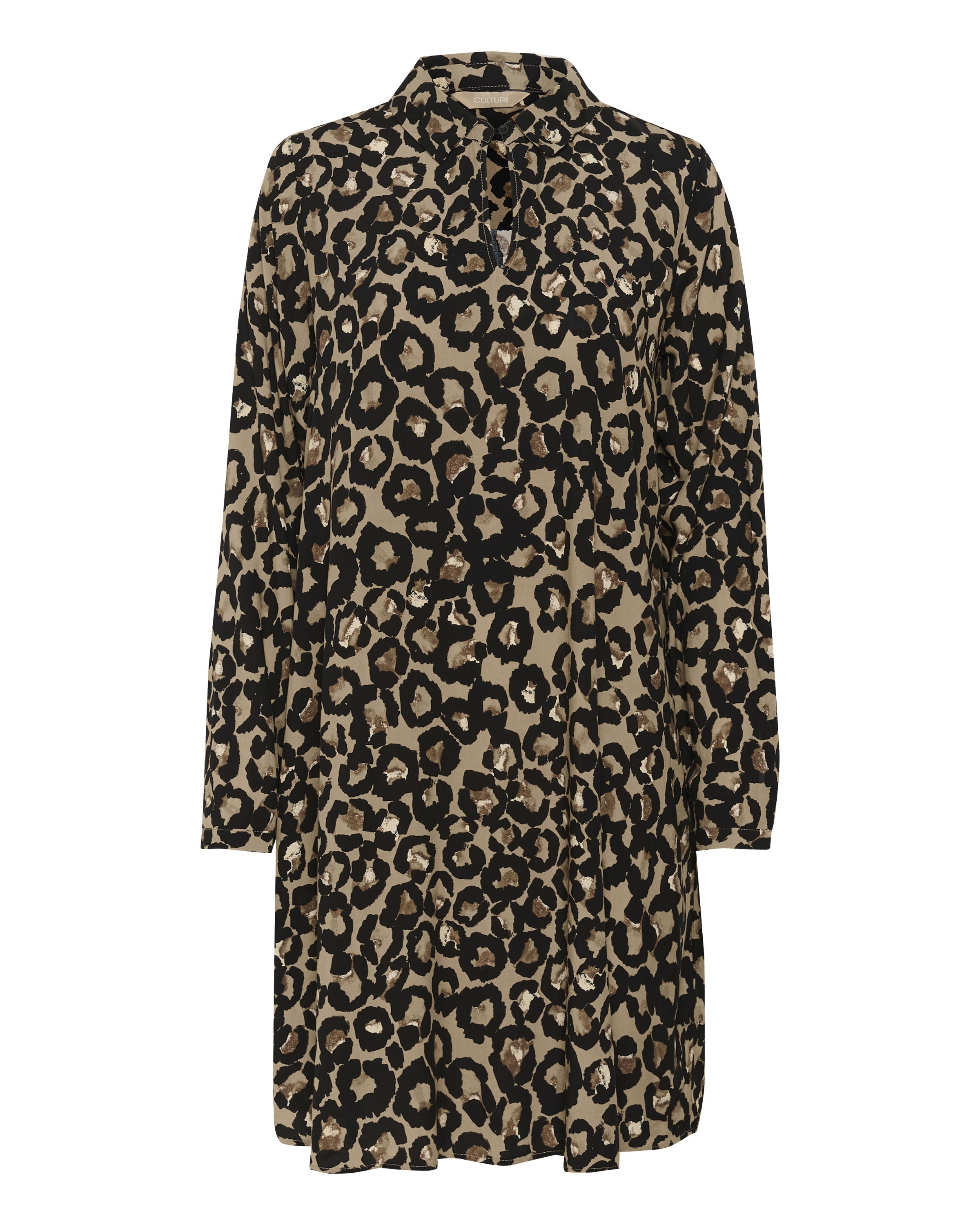 CULTURE Blousejurk 'Galta' in Bruin: voorkant