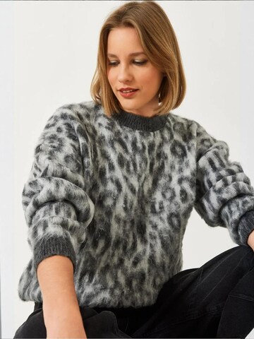 Bianco Lucci Sweater in Mixed colours: front