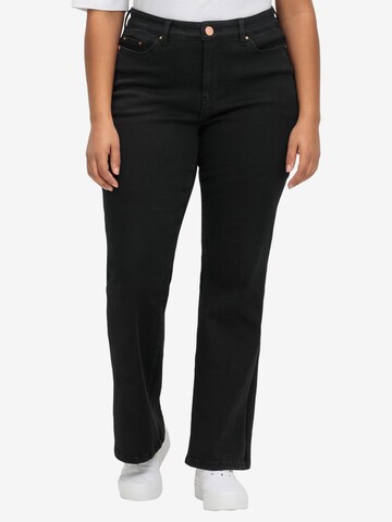 SHEEGO Boot cut Jeans in Black: front