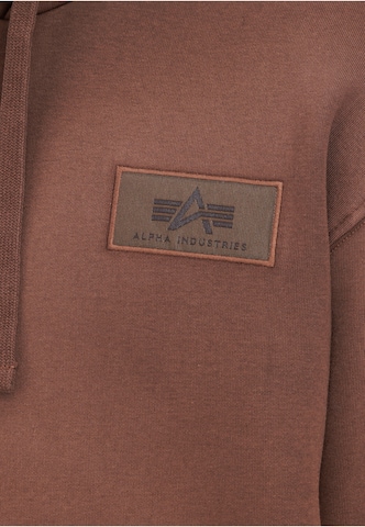 ALPHA INDUSTRIES Μπλούζα φούτερ σε καφέ