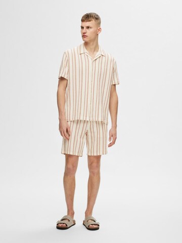 smėlio SELECTED HOMME Standartinis modelis Marškiniai 'West'