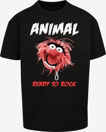 F4NT4STIC T-Shirt 'Disney Muppets Ready To Rock' in Schwarz: predná strana