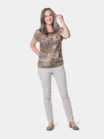 Goldner Bluse in Braun