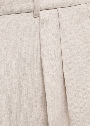 MANGO Lużny krój Spodnie w kant 'MAENA' w kolorze szary
