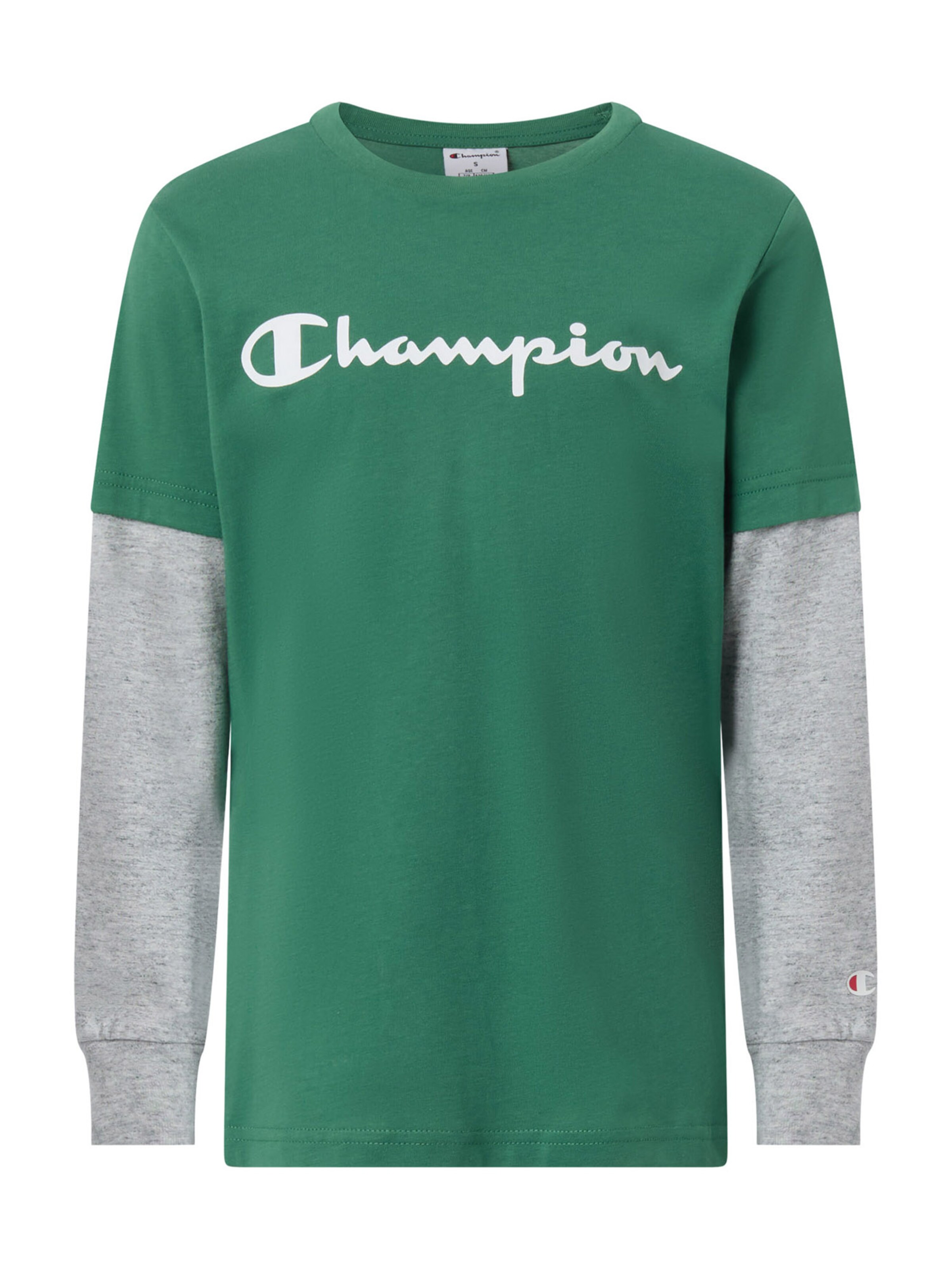Champion Authentic Athletic Apparel Shirt in Groen: voorkant