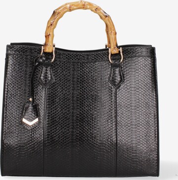 Borsa a spalla 'Borsa a Spalla Donna Ecopelle Vegana con Manico Bambù' di Diana&Co. in nero: frontale
