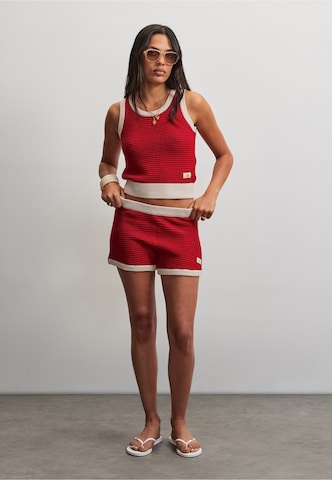 Regular Pantalon 'Parma' Pegador en rouge
