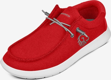 Mocassin GIESSWEIN en rouge : devant