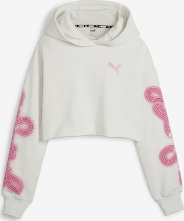 PUMA Athletic Sweatshirt 'Heartbreak' in White: front