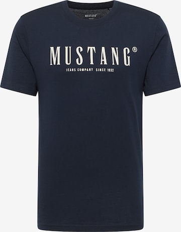 MUSTANG T-Shirt 'Austin' in Blau: Vorderseite