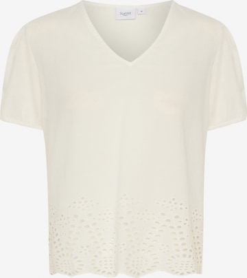 SAINT TROPEZ Bluse 'Eamaja' i hvit: forside