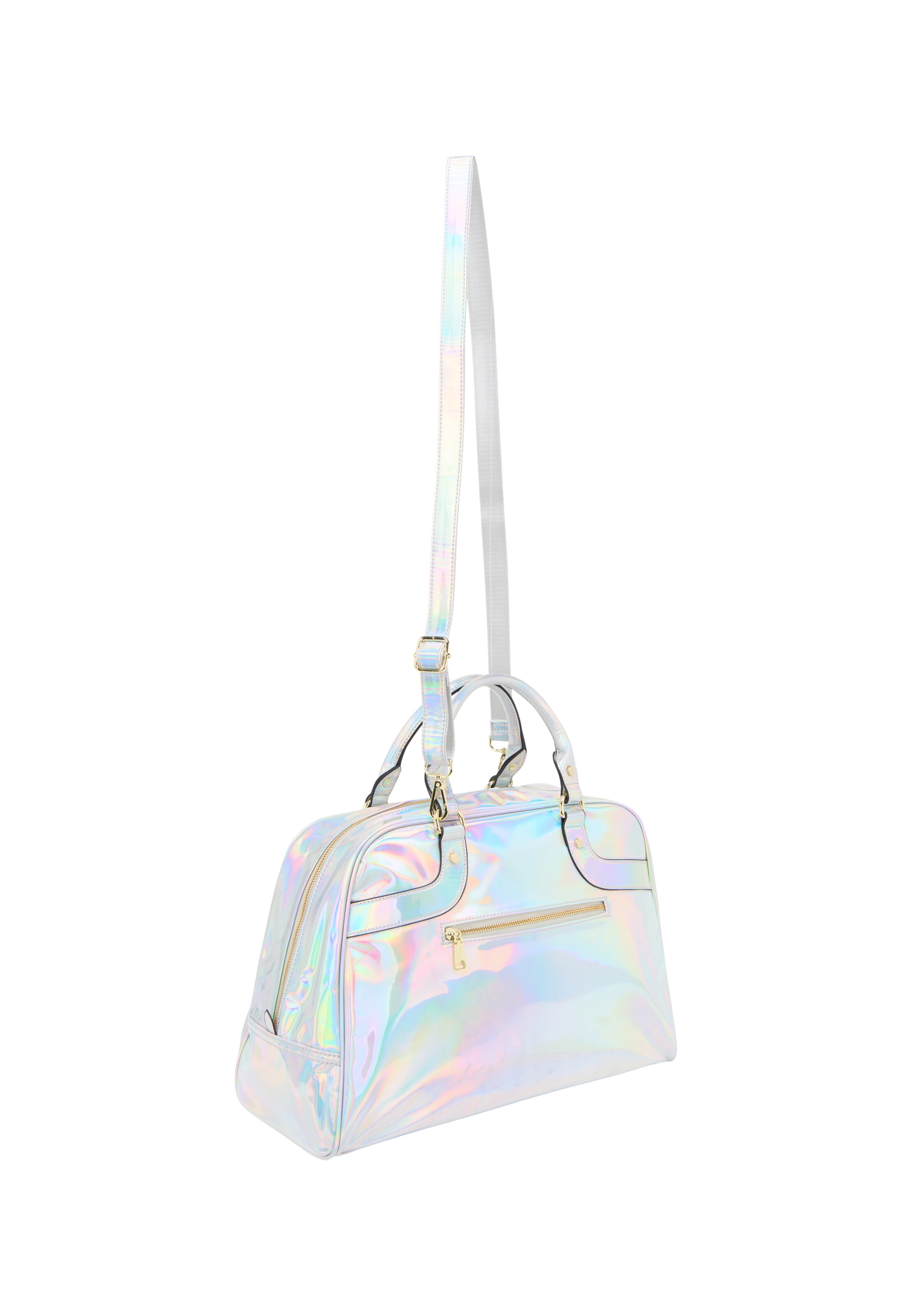 MYMO Handbag 'Pop Eyetheme' in Silver