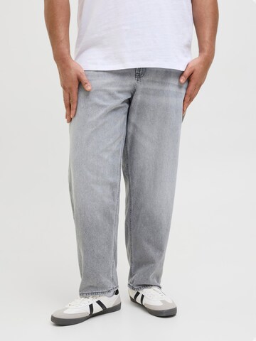 Jack & Jones Plus - Loosefit Vaquero 'JJIChris JJOringnial' en gris: frente