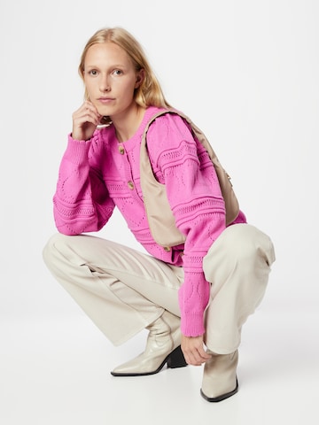 Fabienne Chapot Gebreid vest 'Carry' in Roze