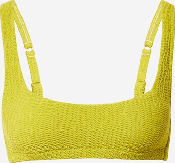 watercult Bikini Top in Yellow: front