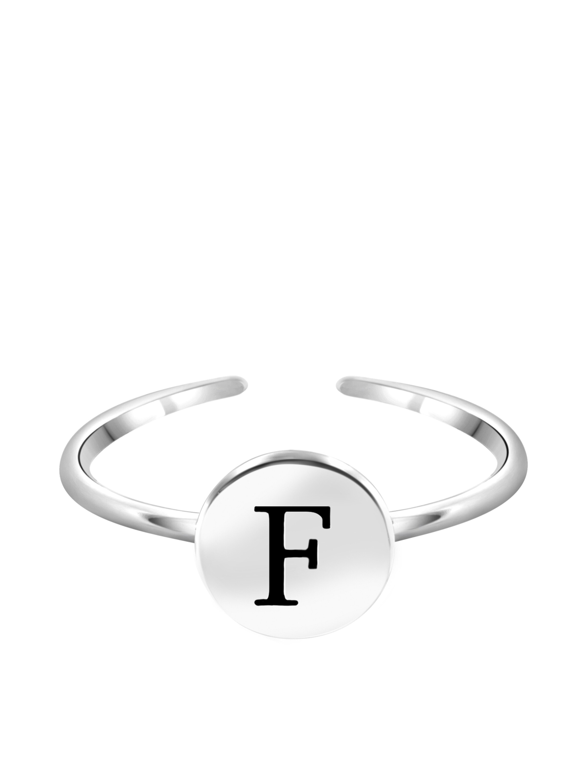 Lucardi Ring in Silver: front