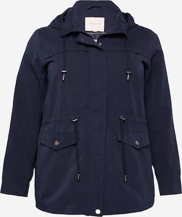 ONLY Carmakoma Between-Seasons Parka 'Starline Spring' in Blue: front