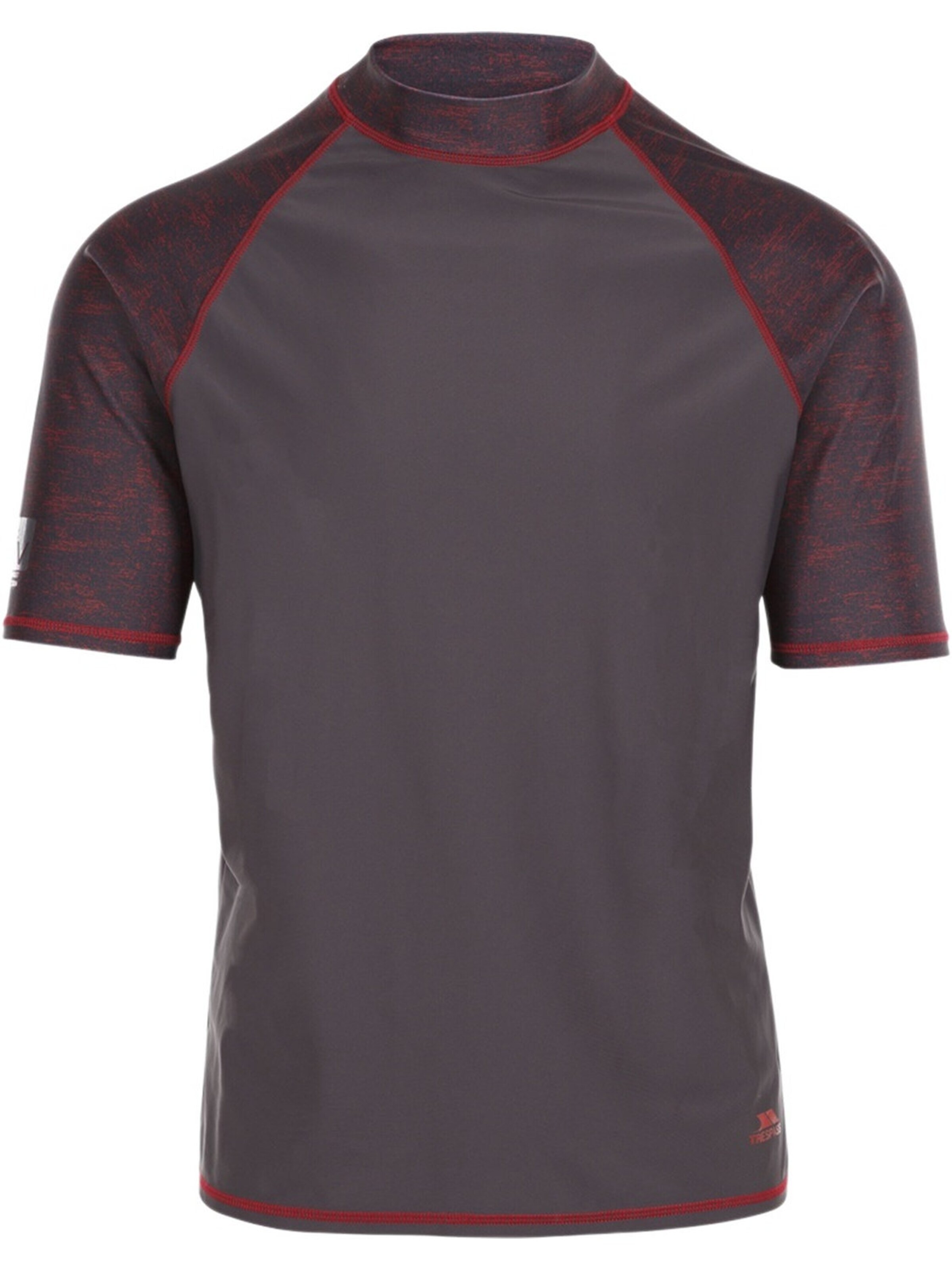 TRESPASS Shirt 'Theo Rash Guard Top' in Grey: front