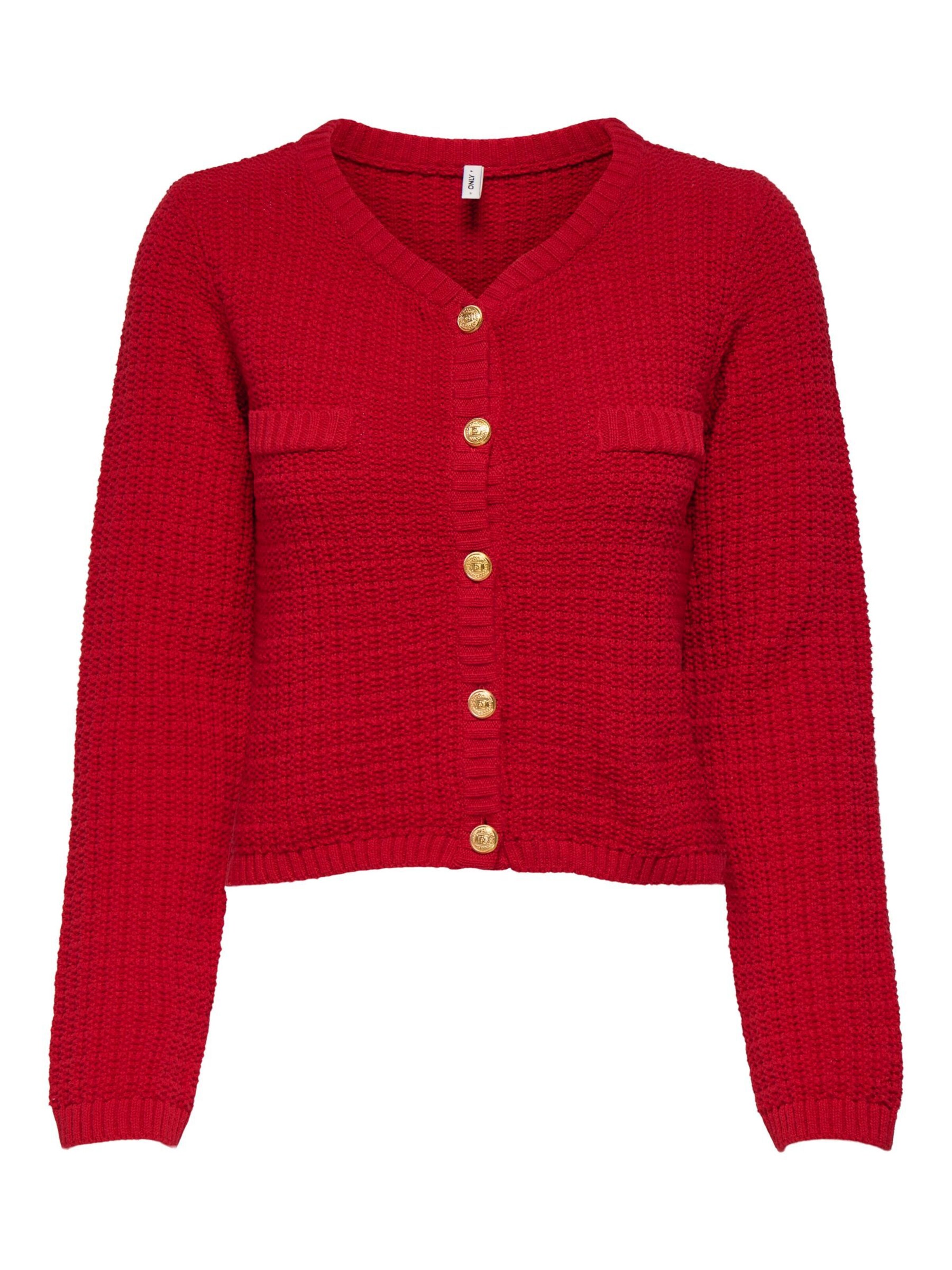 ONLY Cardigan 'ONLNolan' i rød: forside