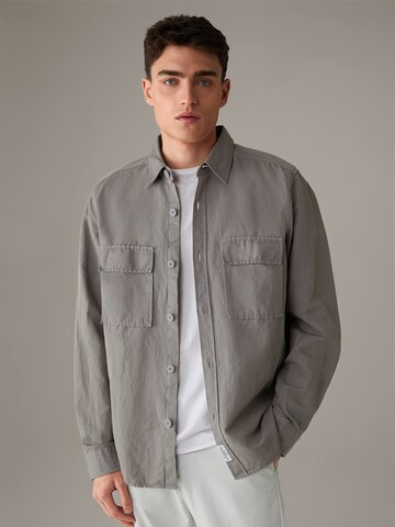 STRELLSON Comfort fit Button Up Shirt ' Norman ' in Grey: front