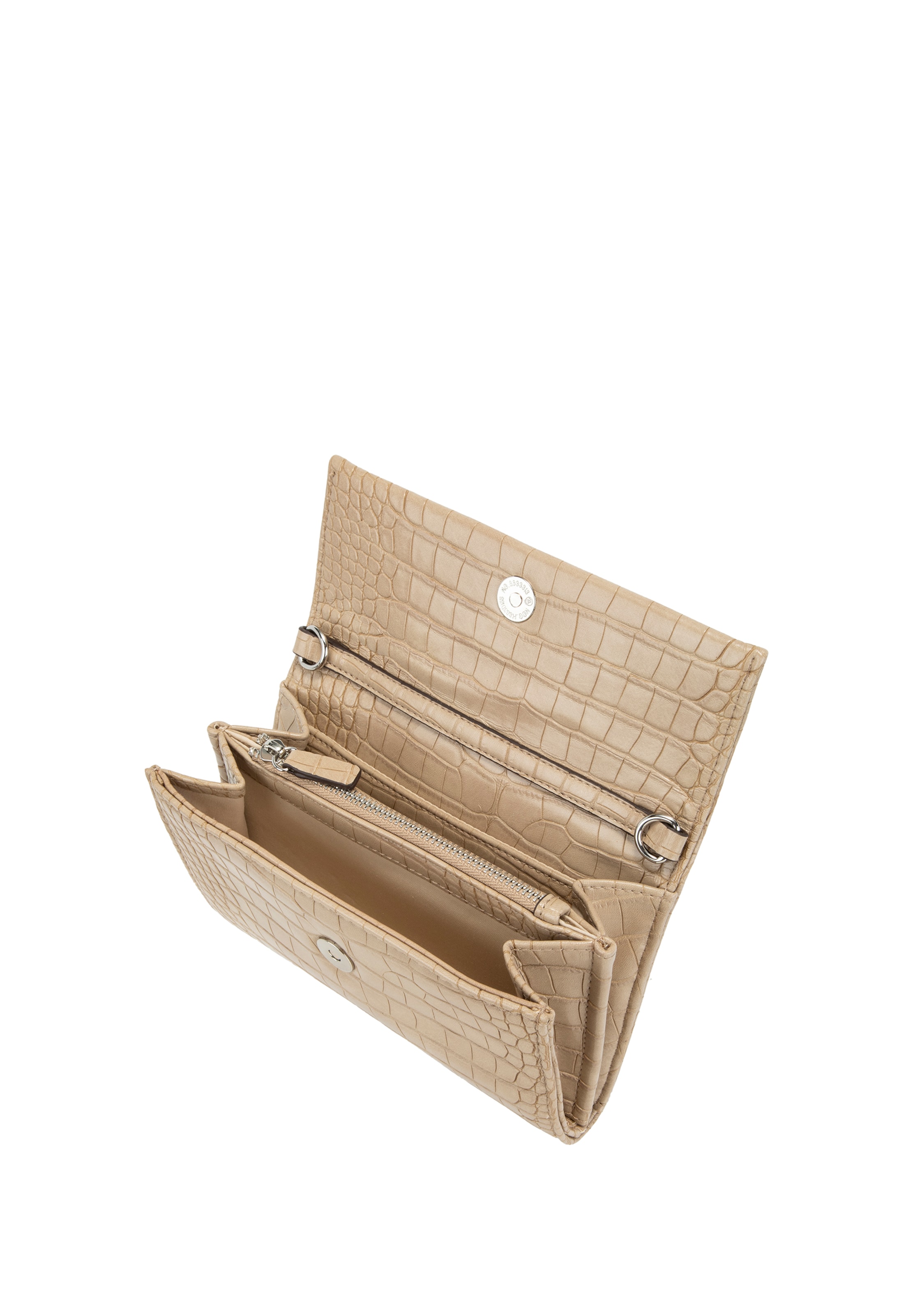 GERRY WEBER Clutch 'Festive Croco' in Beige