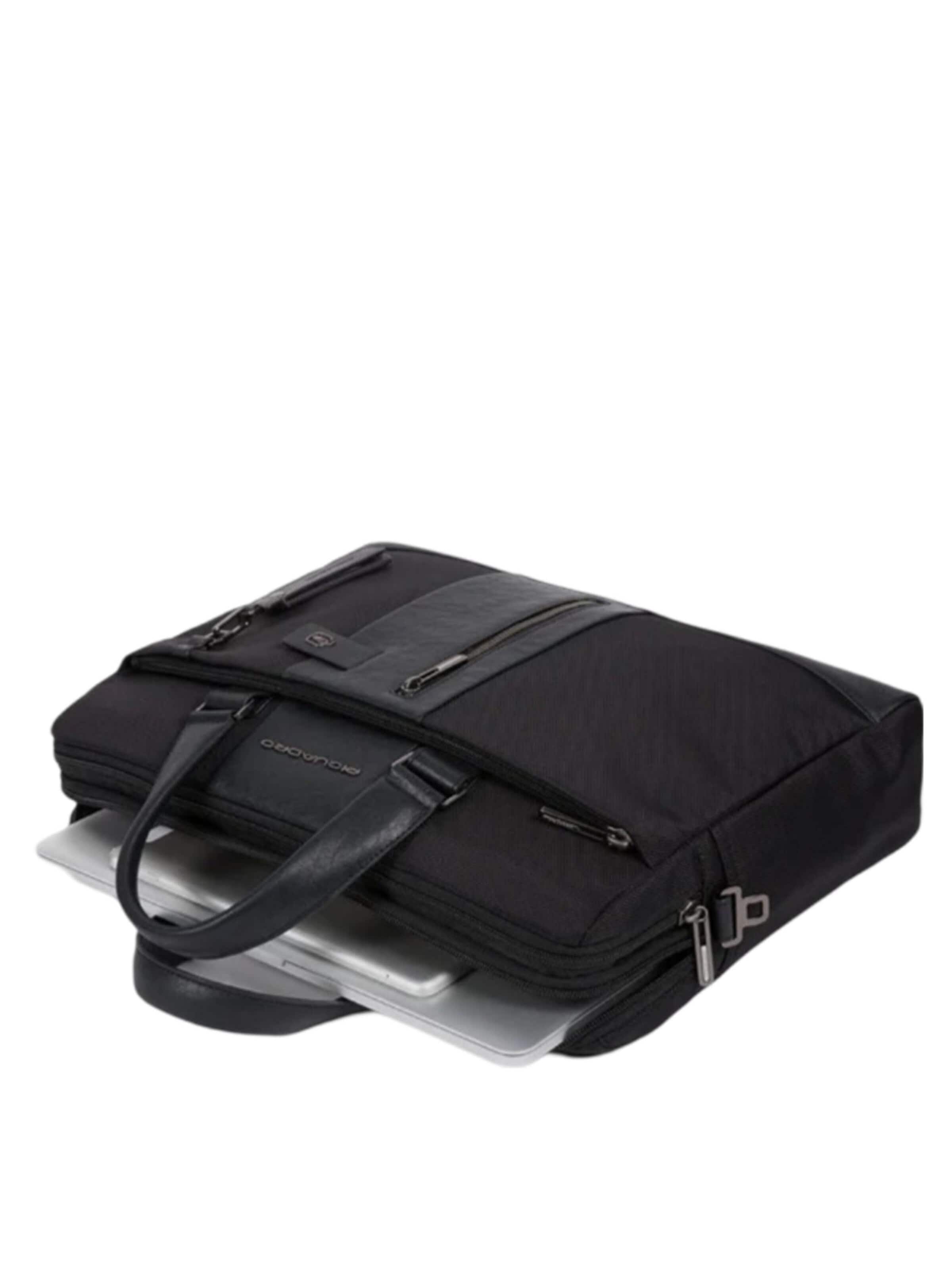 Piquadro - Cartera maletín en negro