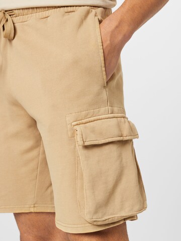 KnowledgeCotton Apparel Regular Cargo Pants 'NUANCE BY NATURE™' in Beige