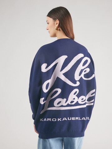 Pull-over Karo Kauer en bleu : devant