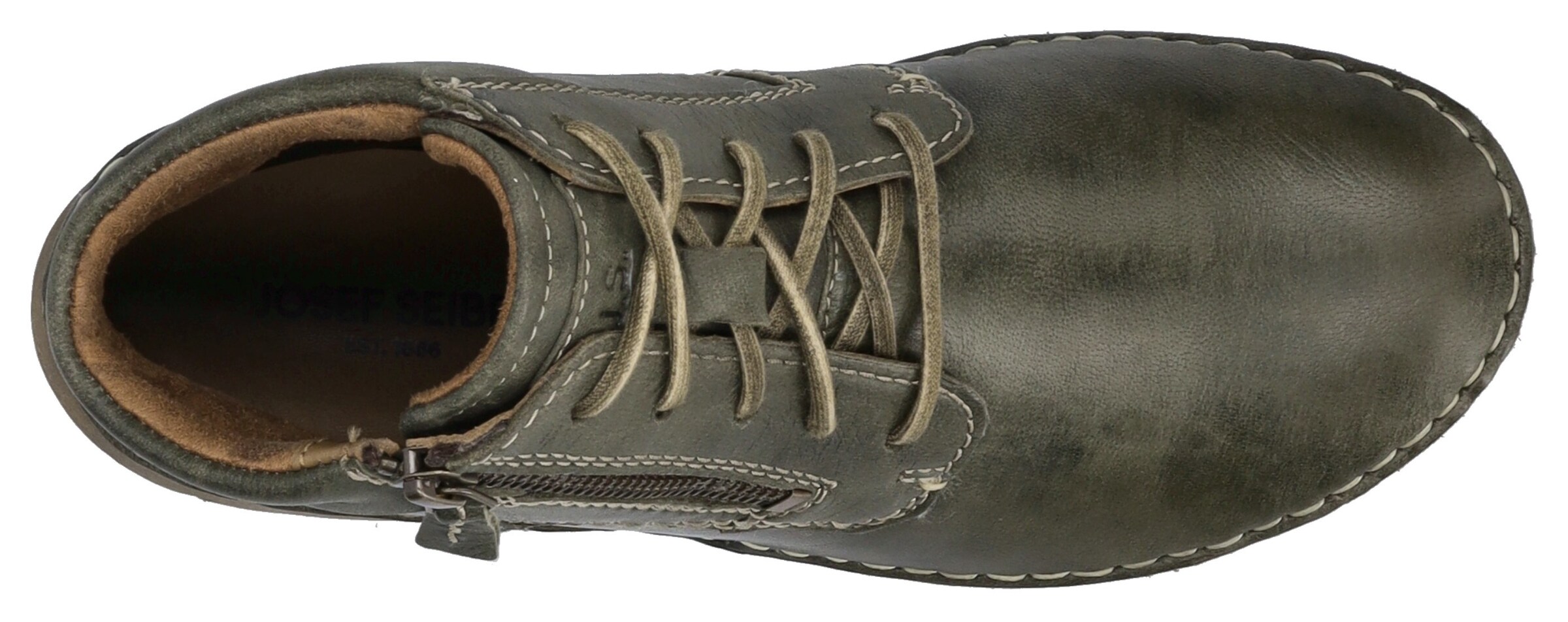 JOSEF SEIBEL Lace-up bootie 'Felicia' in Green