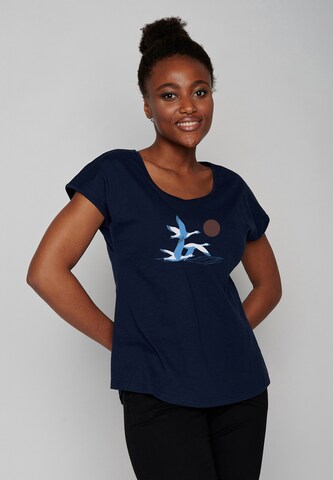T-shirt 'Animal Goose Family' GREENBOMB en bleu