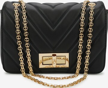 Emma & Kelly Shoulder Bag in Black: front