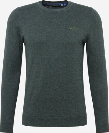 Superdry - Ajuste regular Jersey en verde: frente