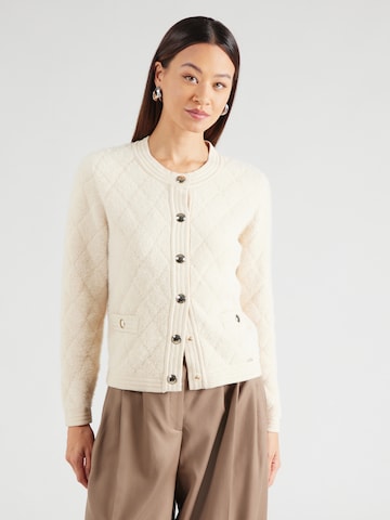 MORE & MORE Gebreid vest in Beige: voorkant