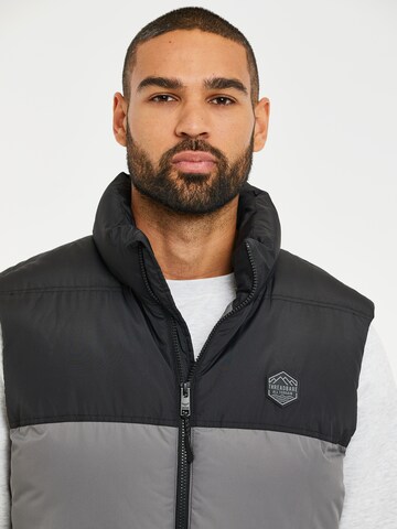 Threadbare Bodywarmer 'Gilet Lethame' in Zwart