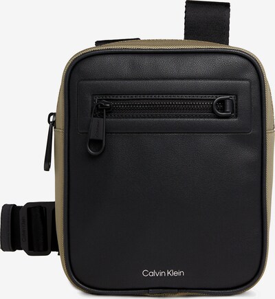 Calvin Klein Schoudertas in de kleur Olijfgroen / Zwart, Productweergave