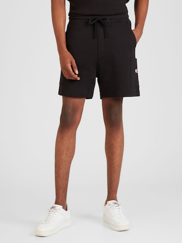 Tommy Jeans Regular Shorts in Schwarz: predná strana