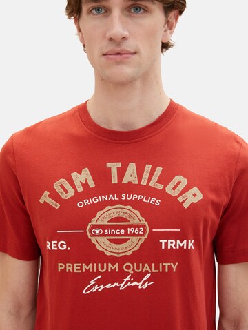 T-Shirt TOM TAILOR en rouge