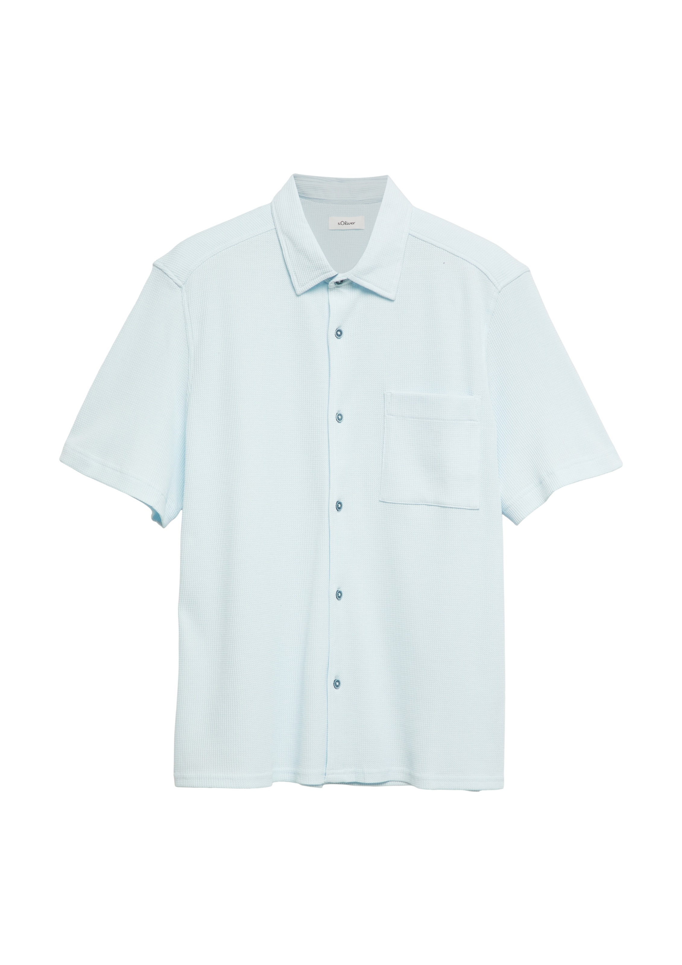 s.Oliver Button Up Shirt in XXXL in Pastel blue, Item view