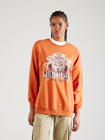 ONLY Sweatshirt 'LUCINDA' i orange: framsida