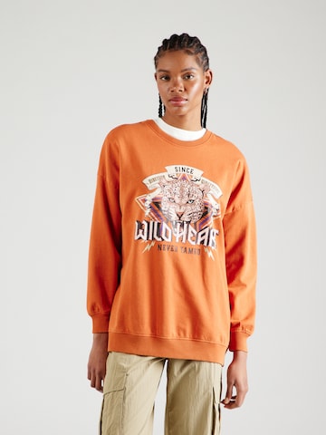 Sweat-shirt 'LUCINDA' ONLY en orange : devant