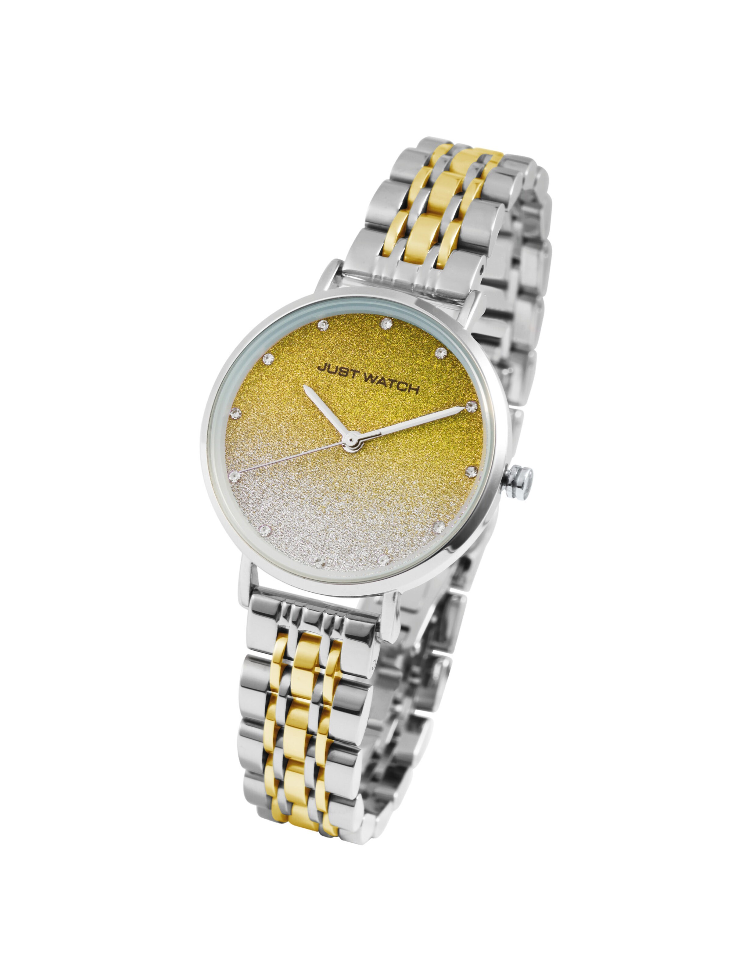 Just Watch Analoguhr 'mit Edelstahlarmband, 3 ATM'‌‌‌‌ in Mischfarben: Vorderseite