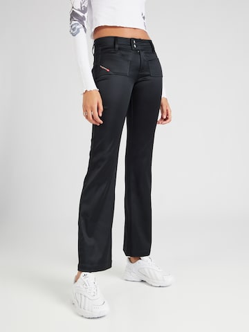 DIESEL Boot cut Trousers in Black: front