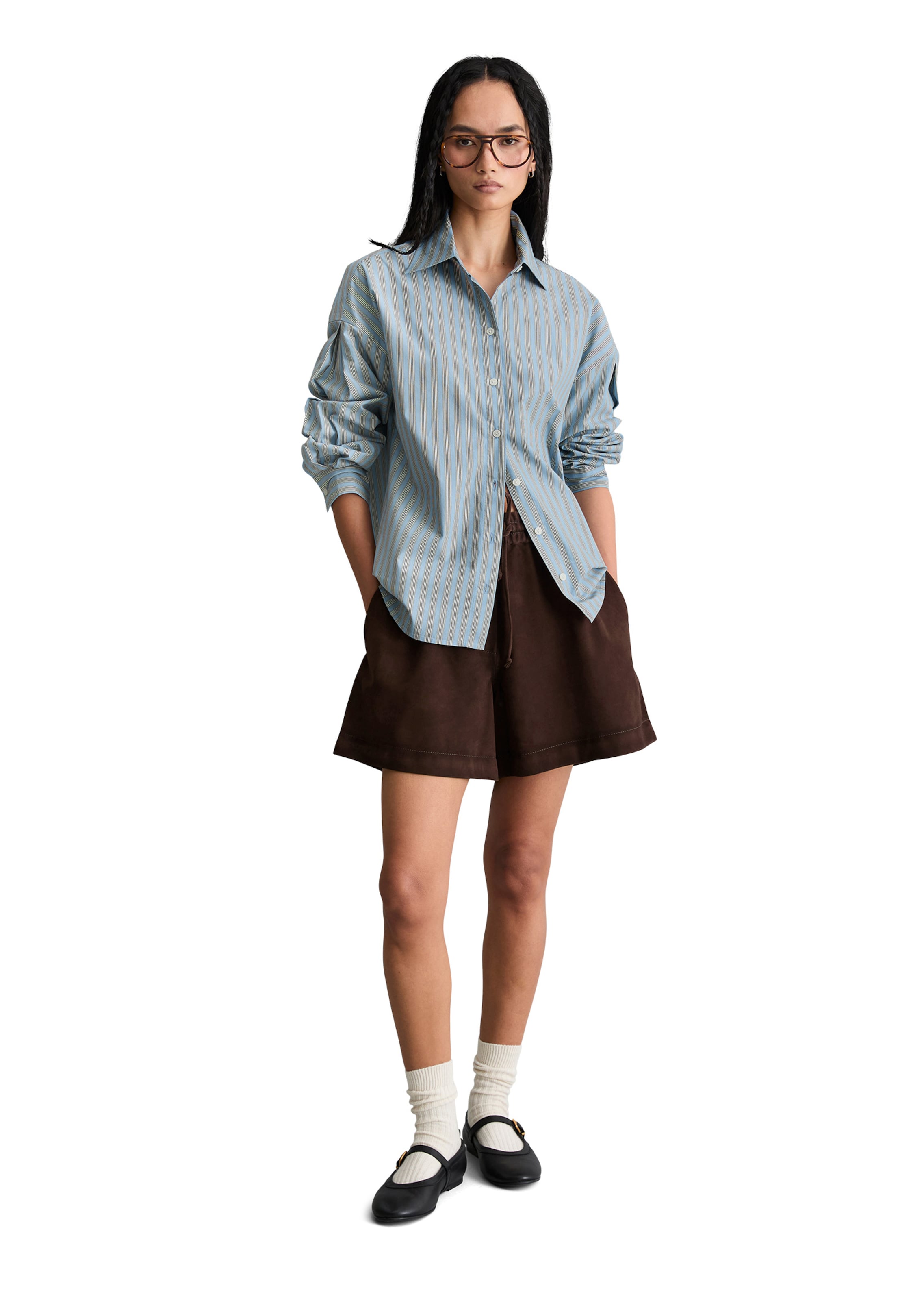 Marc O'Polo DENIM Bluse in Blau