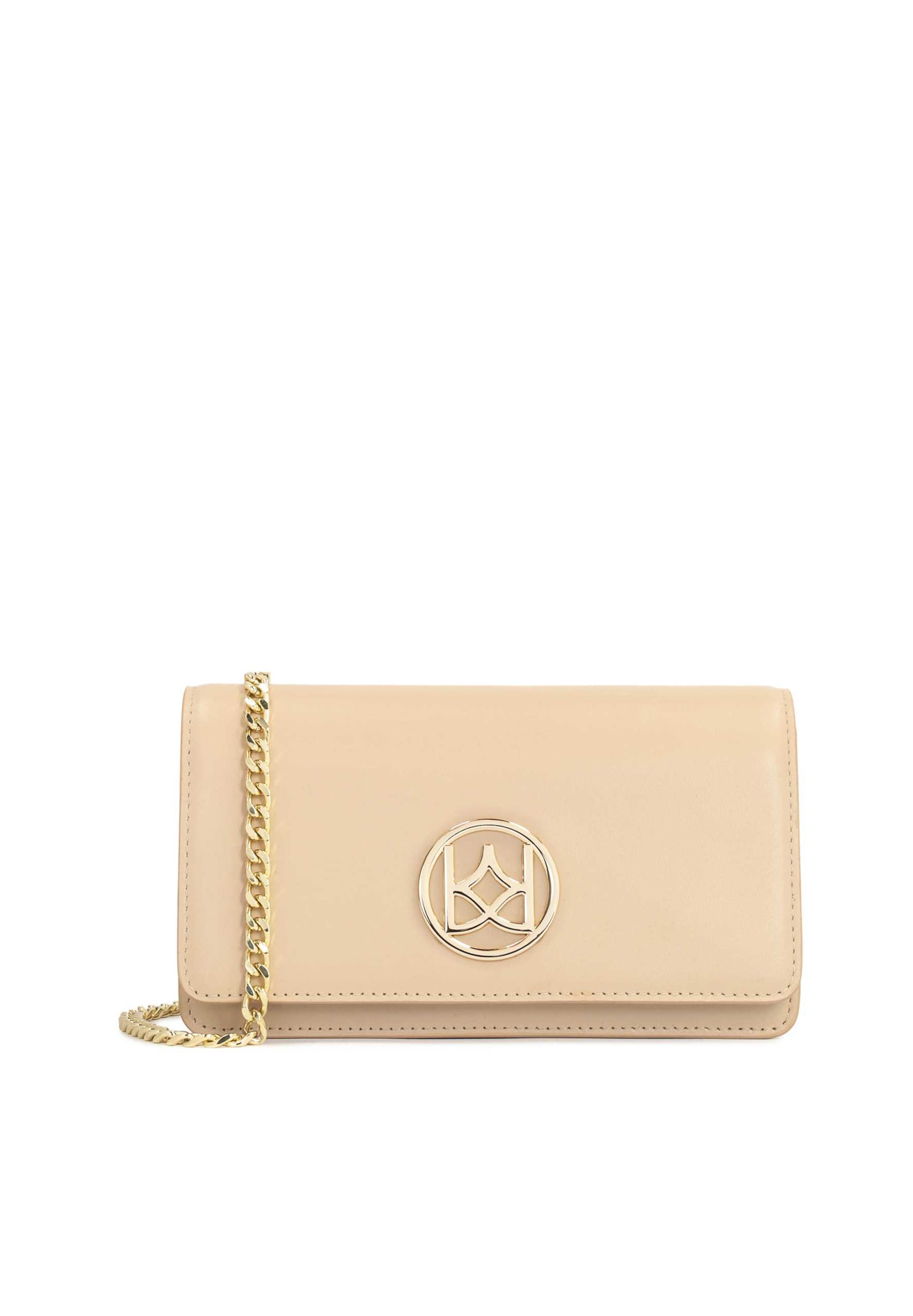 Pochette di Kazar in beige: frontale